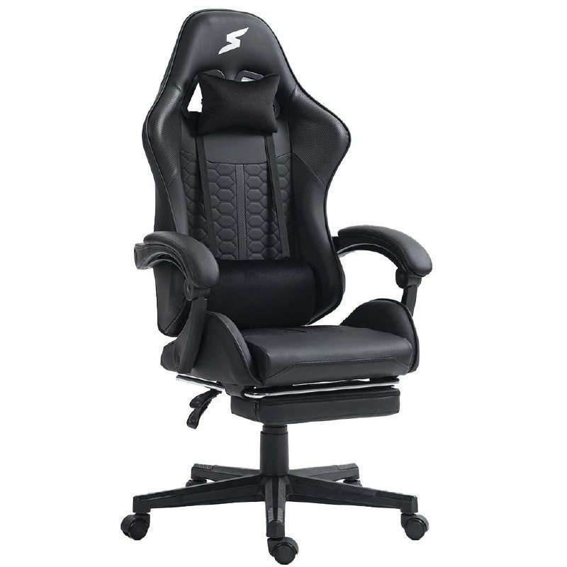 Cadeira Gamer SuperFrame Rocket, Reclinável, Preto